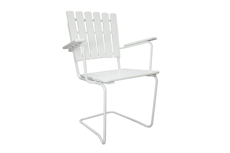Vaxholm Armstol Hvid - KWA - Havemøbler - Havestole - Spisebordsstole udendørs