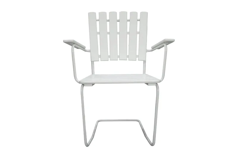 Vaxholm Armstol Hvid - KWA - Havemøbler - Havestole - Spisebordsstole udendørs