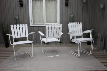 Vaxholm Armstol Hvid - KWA - Havemøbler - Havestole - Spisebordsstole udendørs