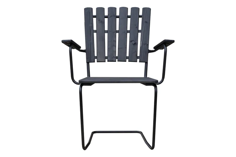 Vaxholm Lænestol - Kaffesort/Grå - Havemøbler - Havestole - Spisebordsstole udendørs