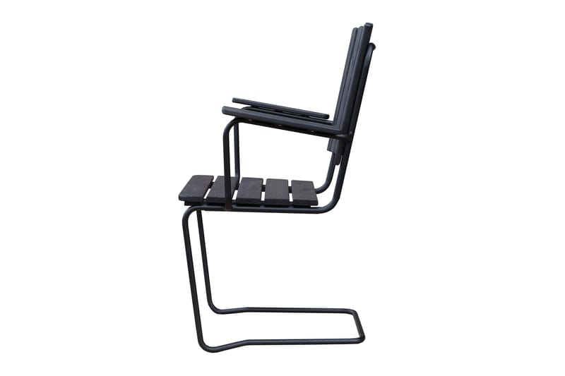 Vaxholm Lænestol - Kaffesort/Grå - Havemøbler - Havestole - Spisebordsstole udendørs