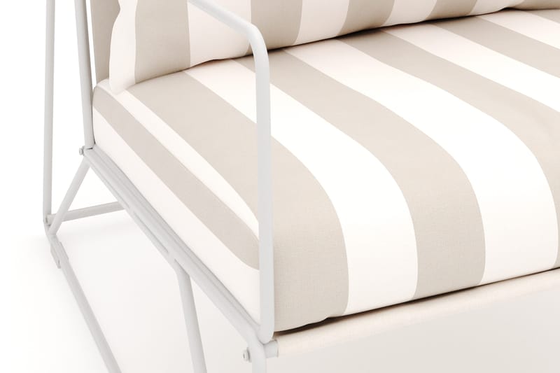 Usteryd Lounge Lænestol Udendørs - Beige/Stribet - Havemøbler - Havestole - Udendørs lænestol
