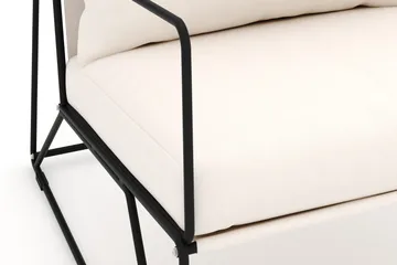 Usteryd Lounge Lænestol Udendørs - Sort/Beige - Havemøbler - Havestole - Udendørs lænestol