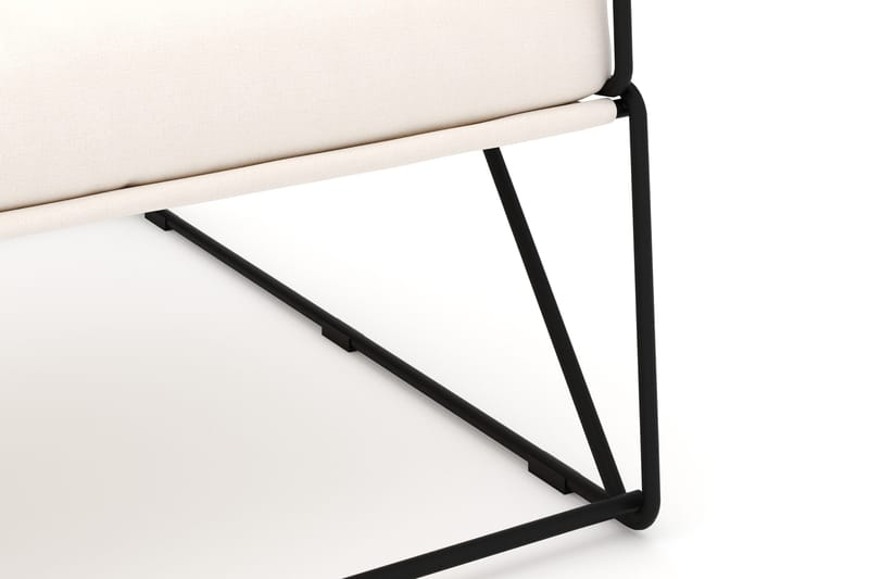 Usteryd Lounge Lænestol Udendørs - Sort/Beige - Havemøbler - Havestole - Udendørs lænestol