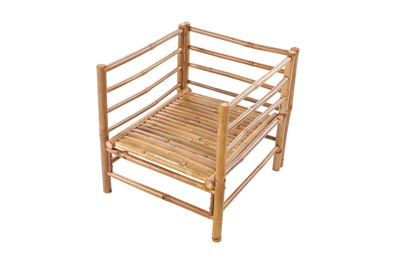 Villa Castelli Udendørslænestol - Hvid/Lysebrun - Havemøbler - Havestole - Udendørs lænestol