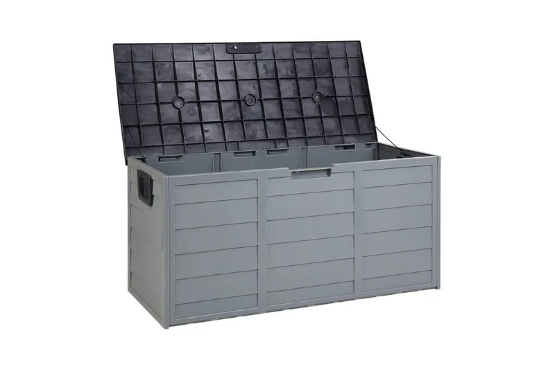 Låda Beliani Locarno Beige/grå Beige||Grey - Havemøbler - Pudeopbevaring & havemøbelovertræk - Hyndeboks