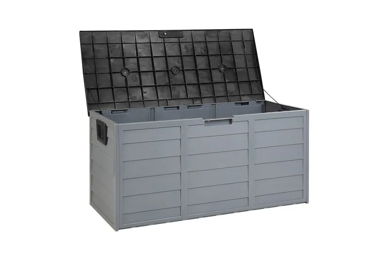 Låda Beliani Locarno Beige/grå Grey||Black - Havemøbler - Pudeopbevaring & havemøbelovertræk - Hyndeboks