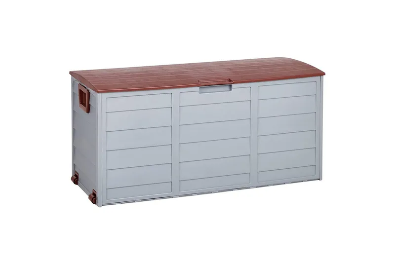 Låda Beliani Locarno Beige/grå Grey||Brown - Havemøbler - Pudeopbevaring & havemøbelovertræk - Hyndeboks