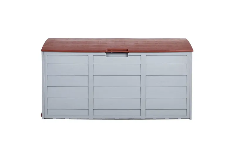 Låda Beliani Locarno Beige/grå Grey||Brown - Havemøbler - Pudeopbevaring & havemøbelovertræk - Hyndeboks