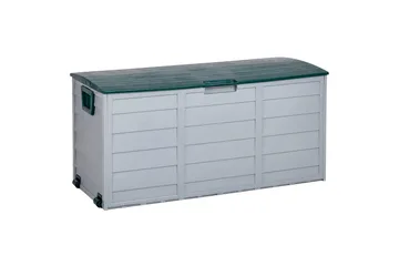 Låda Beliani Locarno Beige/grå Grey||Green - Havemøbler - Pudeopbevaring & havemøbelovertræk - Hyndeboks