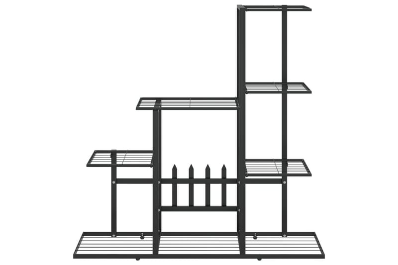 blomsterstativ 94,5x25x88 cm metal sort - Sort - Blomstereoler - Plantereol