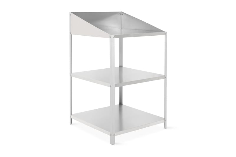 Drivhushylde 56x56x92 cm - Sølv - Havemøbler - Øvrigt havetilbehør - Tilbehør udendørs - Blomstereoler