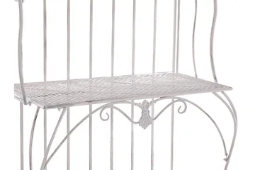 Plantereol 4 hylder metal lys beige PAVONA - Beige - Havemøbler - Øvrigt havetilbehør - Tilbehør udendørs - Blomstereoler