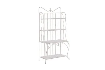 Plantereol 4 hylder metal lys beige PAVONA - Beige - Havemøbler - Øvrigt havetilbehør - Tilbehør udendørs - Blomstereoler
