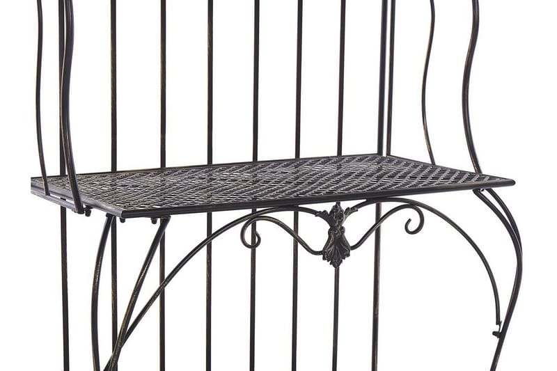 Plantereol 4 hylder metal Sort PAVONA - Sort - Havemøbler - Øvrigt havetilbehør - Tilbehør udendørs - Blomstereoler