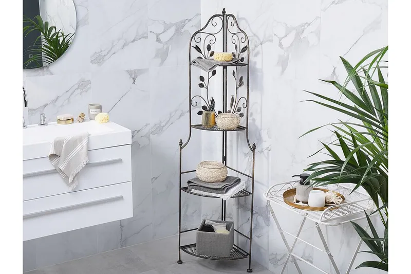 Ternengo Hjørnereol 35x35 cm - Metal/Sort - Havemøbler - Øvrigt havetilbehør - Tilbehør udendørs - Blomstereoler