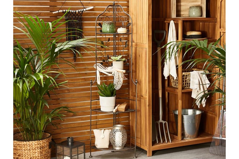 Ternengo Hjørnereol 35x35 cm - Metal/Sort - Havemøbler - Øvrigt havetilbehør - Tilbehør udendørs - Blomstereoler