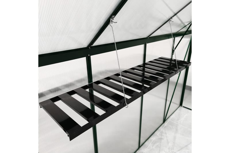 Væghængt hylde 126x30,5x3 cm - Sort - Havemøbler - Øvrigt havetilbehør - Tilbehør udendørs - Blomstereoler