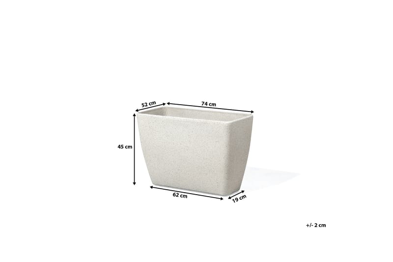 Baris Potte 60 cm - Beige - Havemøbler - Øvrigt havetilbehør - Tilbehør udendørs - Havekrukker
