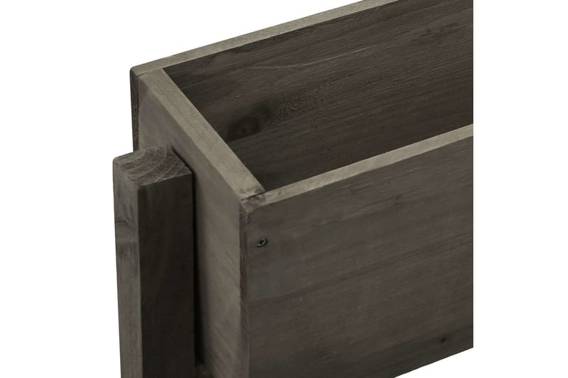 foldbar plantekasse 60x14x75 cm massivt fyrretræ grå - Grå - Havemøbler - Øvrigt havetilbehør - Tilbehør udendørs - Havekrukker