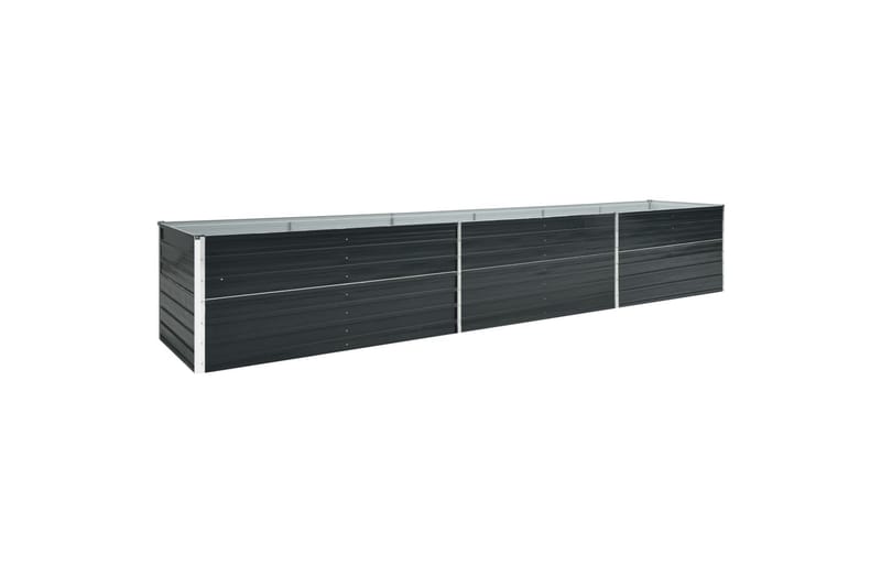 Forhöjet Plantekasse 480X80X45cm Galvaniseret Stål Antracitg - Havemøbler - Øvrigt havetilbehør - Tilbehør udendørs - Havekrukker