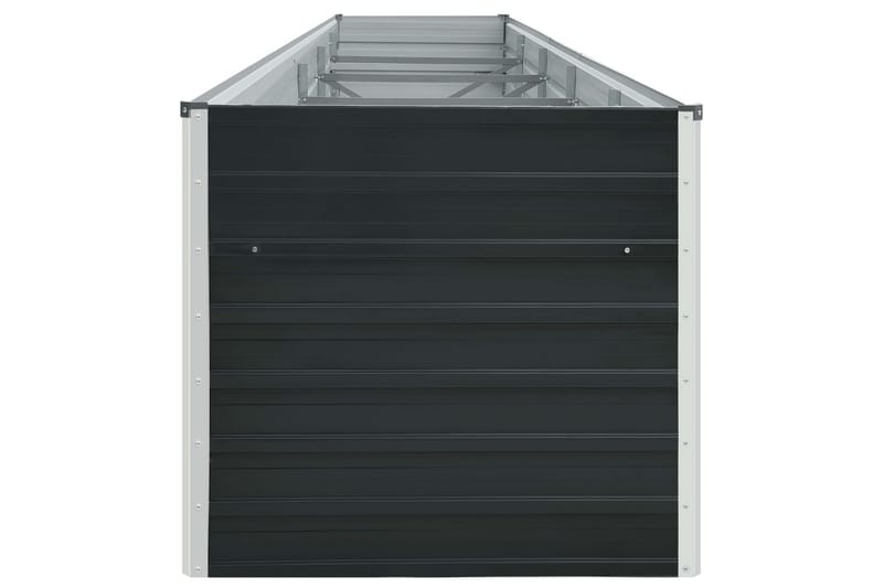 Forhöjet Plantekasse 400X80X77cm Galvaniseret Stål Antracitg - Havemøbler - Øvrigt havetilbehør - Tilbehør udendørs - Havekrukker