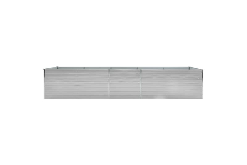 Forhöjet Plantekasse 400X80X77 cm Galvaniseret Stål Grå - Havemøbler - Øvrigt havetilbehør - Tilbehør udendørs - Havekrukker