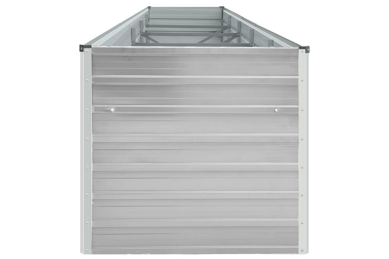 Forhöjet Plantekasse 400X80X77 cm Galvaniseret Stål Grå - Havemøbler - Øvrigt havetilbehør - Tilbehør udendørs - Havekrukker