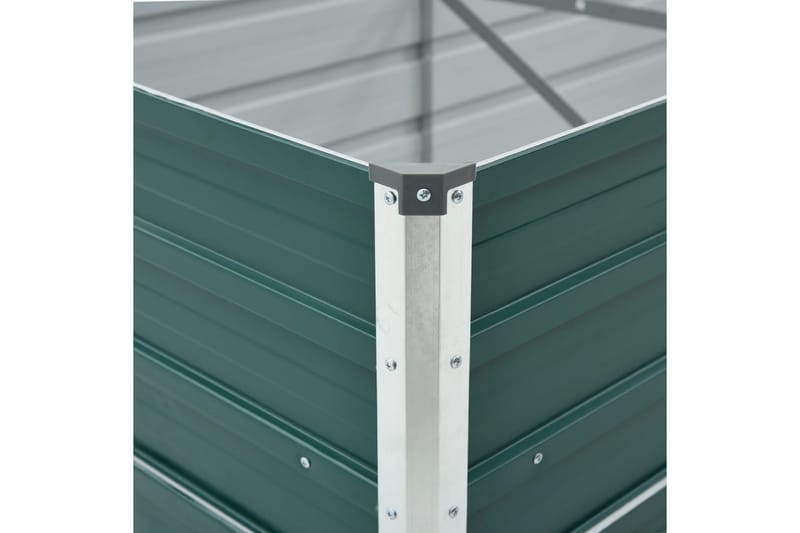 Forhöjet Plantekasse 400X80X77 cm Galvaniseret Stål Grön - Havemøbler - Øvrigt havetilbehør - Tilbehør udendørs - Havekrukker