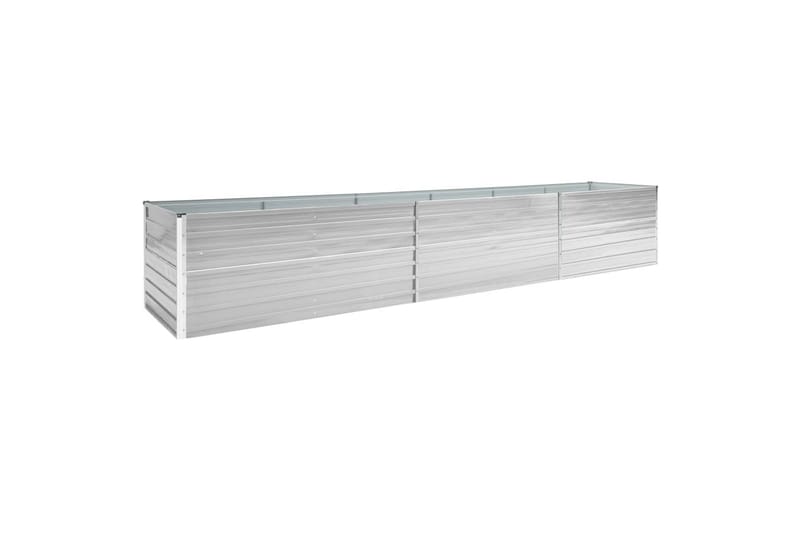 Forhöjet Plantekasse 480X80X77 cm Galvaniseret Stål Grå - Havemøbler - Øvrigt havetilbehør - Tilbehør udendørs - Havekrukker