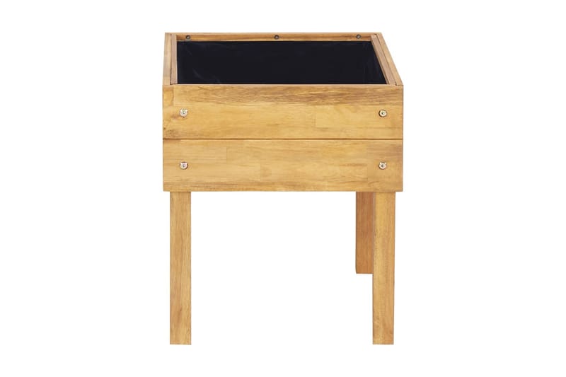Forhøjet Plantekasse 50 X 40 X 45 cm Massivt Akacietræ - Brun - Havemøbler - Øvrigt havetilbehør - Tilbehør udendørs - Havekrukker