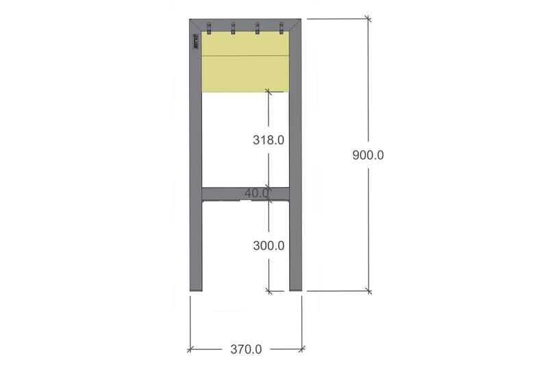 Funkis Blomsterkasse - Havemøbler - Øvrigt havetilbehør - Tilbehør udendørs - Havekrukker