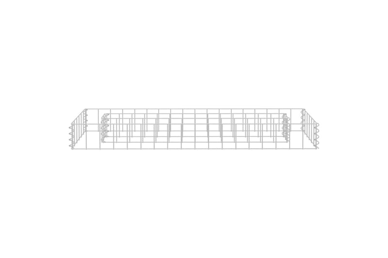 gabion-højbed 90x30x10 cm galvaniseret stål - Sølv - Havemøbler - Øvrigt havetilbehør - Tilbehør udendørs - Havekrukker