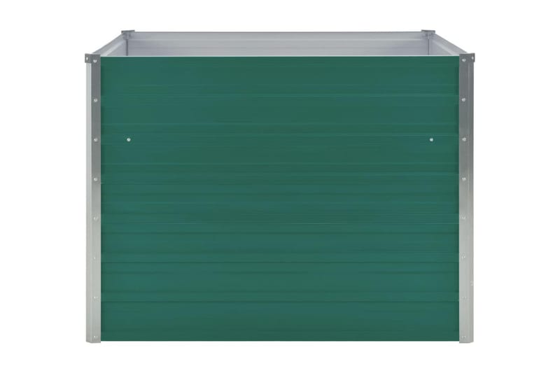Hævet Havekasse 100 X 100 X 77 Galvaniseret Stål Grøn - Grøn - Havemøbler - Øvrigt havetilbehør - Tilbehør udendørs - Havekrukker