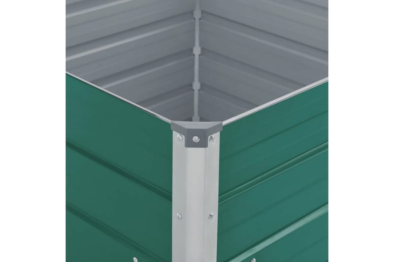 Hævet Havekasse 100 X 100 X 77 Galvaniseret Stål Grøn - Grøn - Havemøbler - Øvrigt havetilbehør - Tilbehør udendørs - Havekrukker