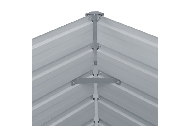 Hævet Havekasse 100 X 100 X 77 Galvaniseret Stål Grøn - Grøn - Havemøbler - Øvrigt havetilbehør - Tilbehør udendørs - Havekrukker