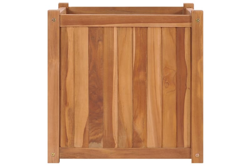 Hævet Plantekasse 50X50X50 cm Massivt Teaktræ - Havemøbler - Øvrigt havetilbehør - Tilbehør udendørs - Havekrukker