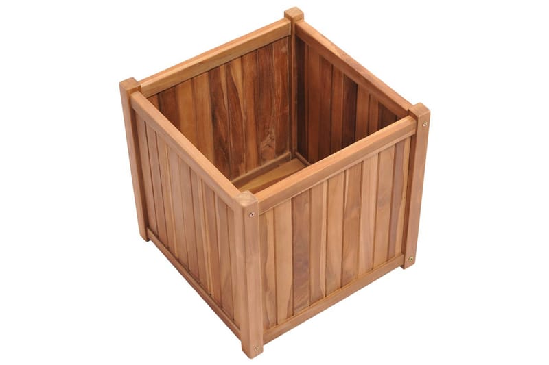 Hævet Plantekasse 50X50X50 cm Massivt Teaktræ - Havemøbler - Øvrigt havetilbehør - Tilbehør udendørs - Havekrukker