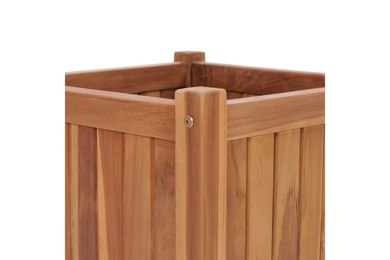 Hævet Plantekasse 50X50X50 cm Massivt Teaktræ - Havemøbler - Øvrigt havetilbehør - Tilbehør udendørs - Havekrukker