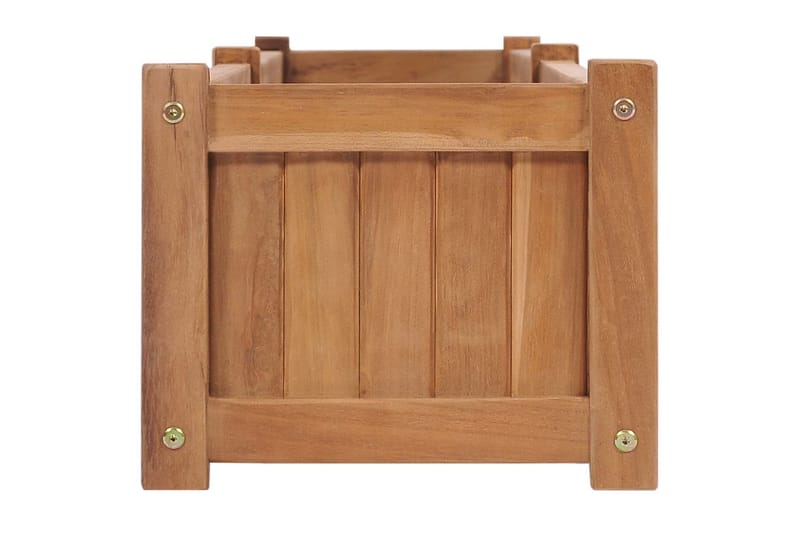Hævet Plantekasse 200X30X25 cm Massivt Teaktræ - Havemøbler - Øvrigt havetilbehør - Tilbehør udendørs - Havekrukker