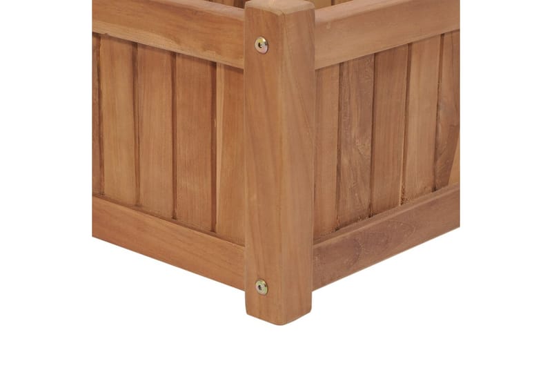 Hævet Plantekasse 200X30X25 cm Massivt Teaktræ - Havemøbler - Øvrigt havetilbehør - Tilbehør udendørs - Havekrukker