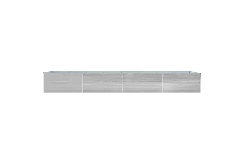 Hævet Plantekasse 600X80X45 cm Galvaniseret Stål Grå - Havemøbler - Øvrigt havetilbehør - Tilbehør udendørs - Havekrukker
