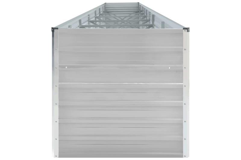 Hævet Plantekasse 600X80X45 cm Galvaniseret Stål Grå - Havemøbler - Øvrigt havetilbehør - Tilbehør udendørs - Havekrukker
