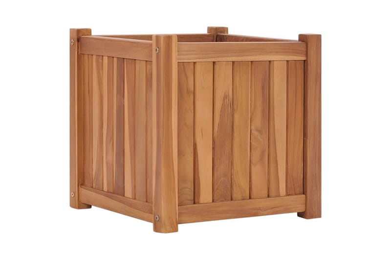 Hævet Plantekasse 40X40X40 cm Massivt Teaktræ - Havemøbler - Øvrigt havetilbehør - Tilbehør udendørs - Havekrukker