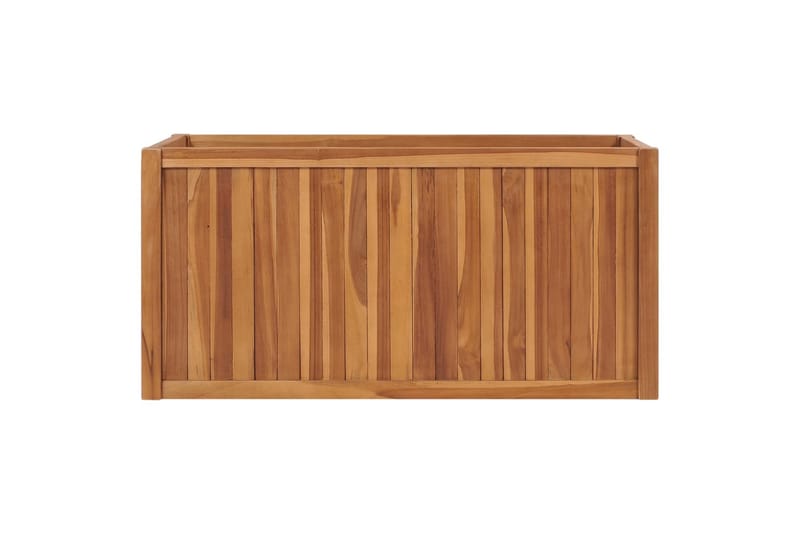 Hævet Plantekasse 100X50X50 cm Massivt Teaktræ - Havemøbler - Øvrigt havetilbehør - Tilbehør udendørs - Havekrukker