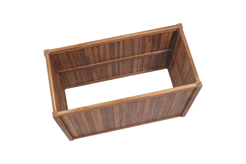 Hævet Plantekasse 100X50X50 cm Massivt Teaktræ - Havemøbler - Øvrigt havetilbehør - Tilbehør udendørs - Havekrukker