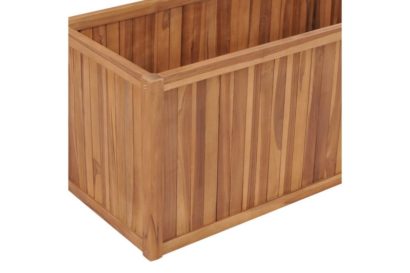 Hævet Plantekasse 100X50X50 cm Massivt Teaktræ - Havemøbler - Øvrigt havetilbehør - Tilbehør udendørs - Havekrukker