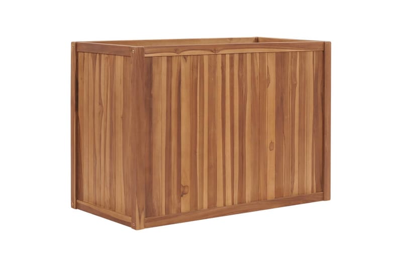 Hævet Plantekasse 100X50X70 cm Massivt Teaktræ - Havemøbler - Øvrigt havetilbehør - Tilbehør udendørs - Havekrukker