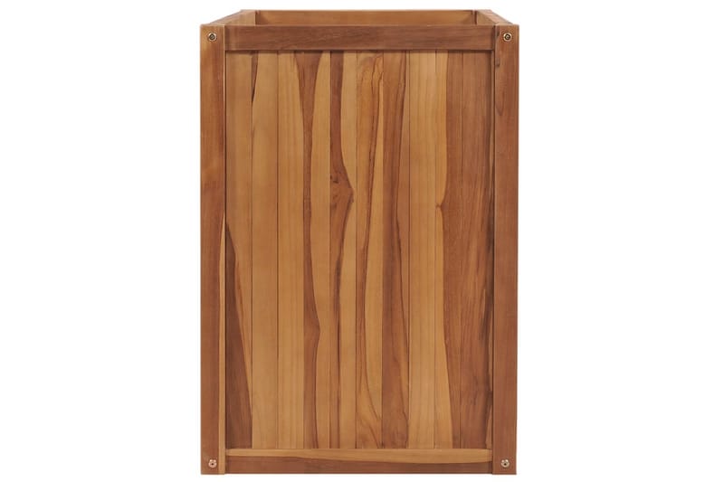 Hævet Plantekasse 100X50X70 cm Massivt Teaktræ - Havemøbler - Øvrigt havetilbehør - Tilbehør udendørs - Havekrukker