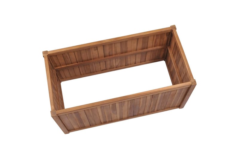 Hævet Plantekasse 100X50X70 cm Massivt Teaktræ - Havemøbler - Øvrigt havetilbehør - Tilbehør udendørs - Havekrukker